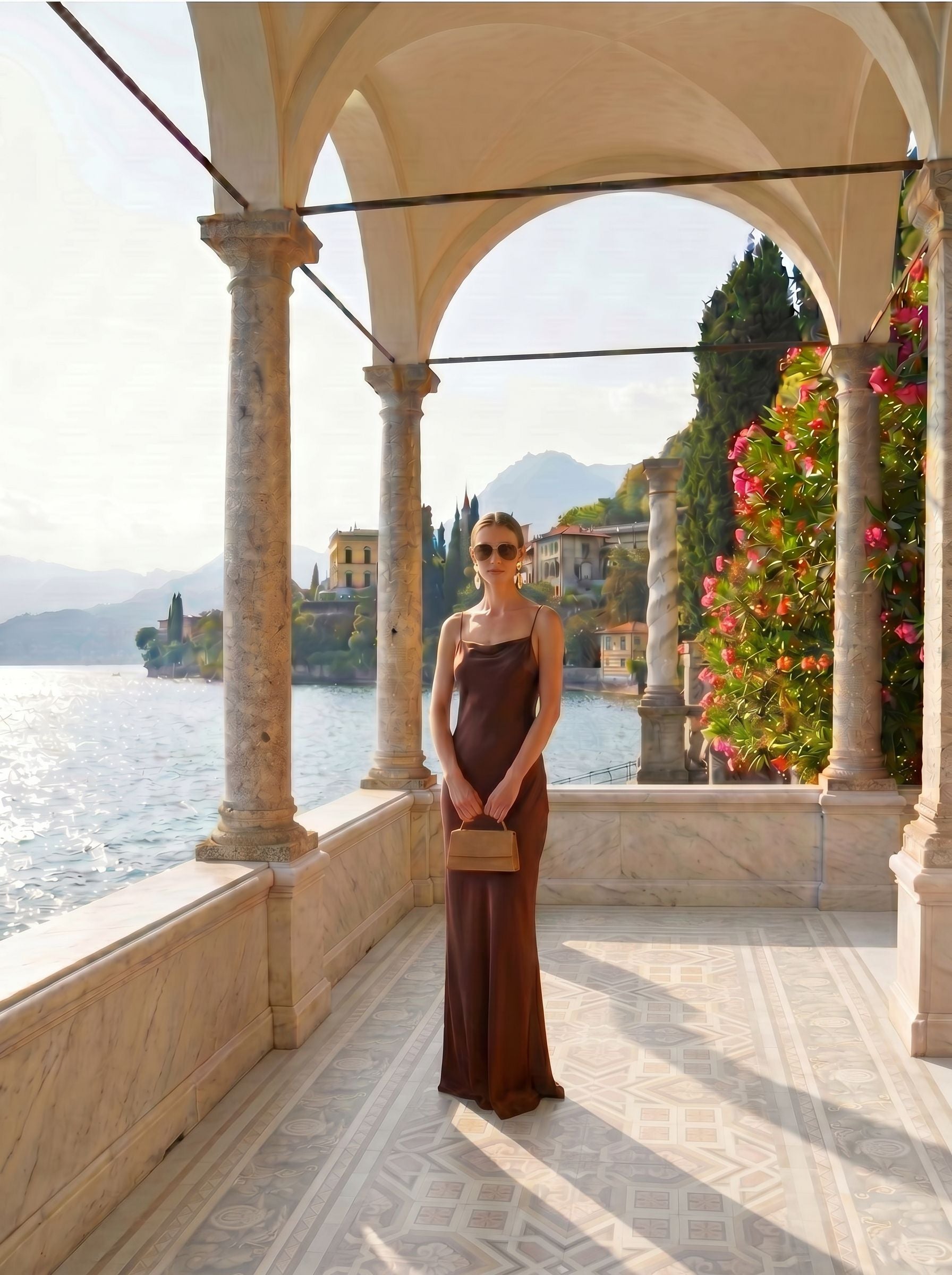 Moka Silk Atena Dress