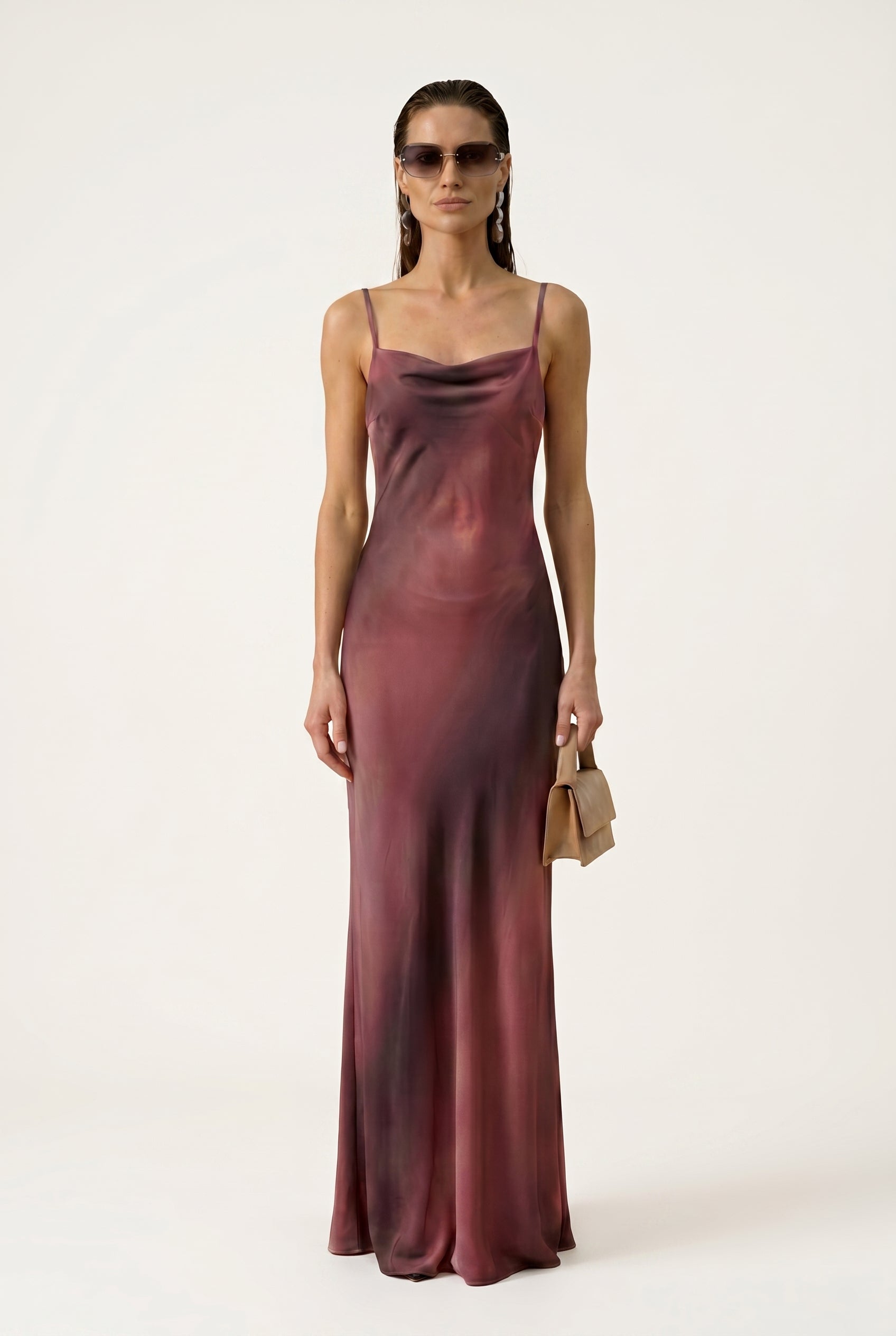 Hibiscus Silk Atena Dress