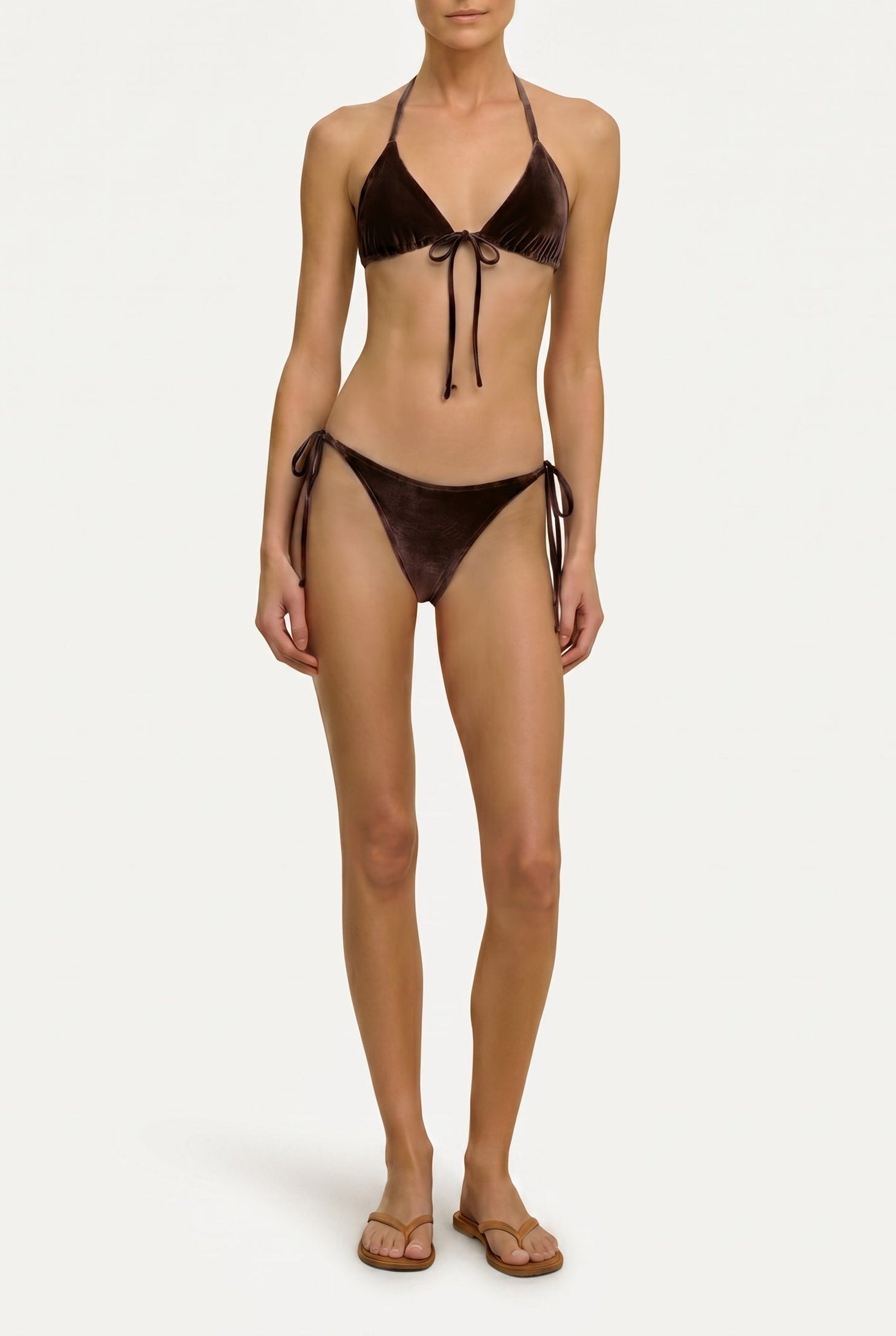 Cappuccino Velvet Bikini Set