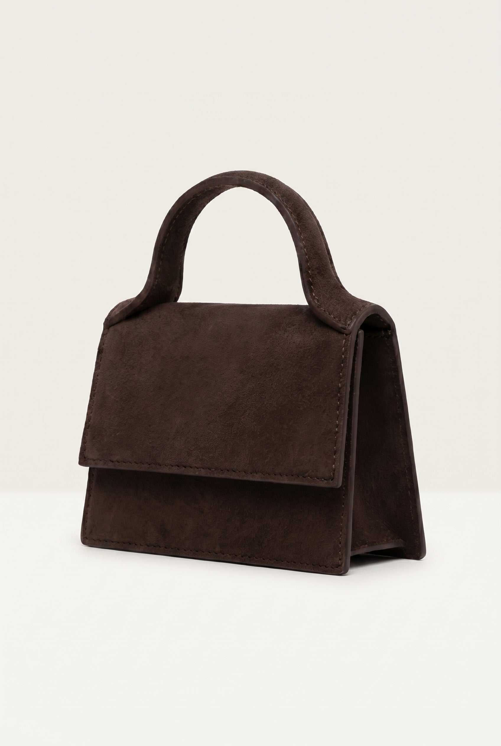 Chocolate Mini Leather Bag