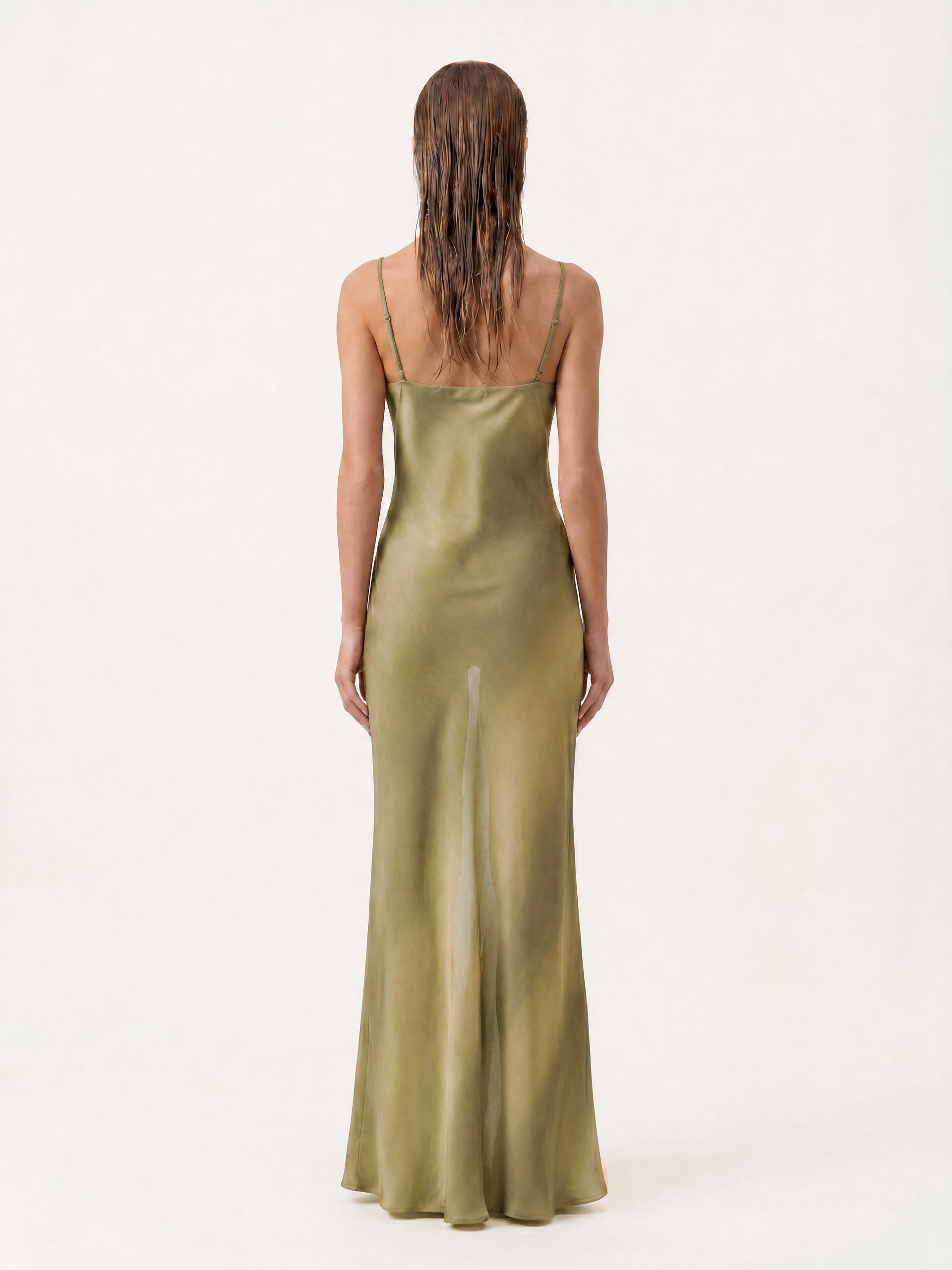 Matcha Silk Iside Dress