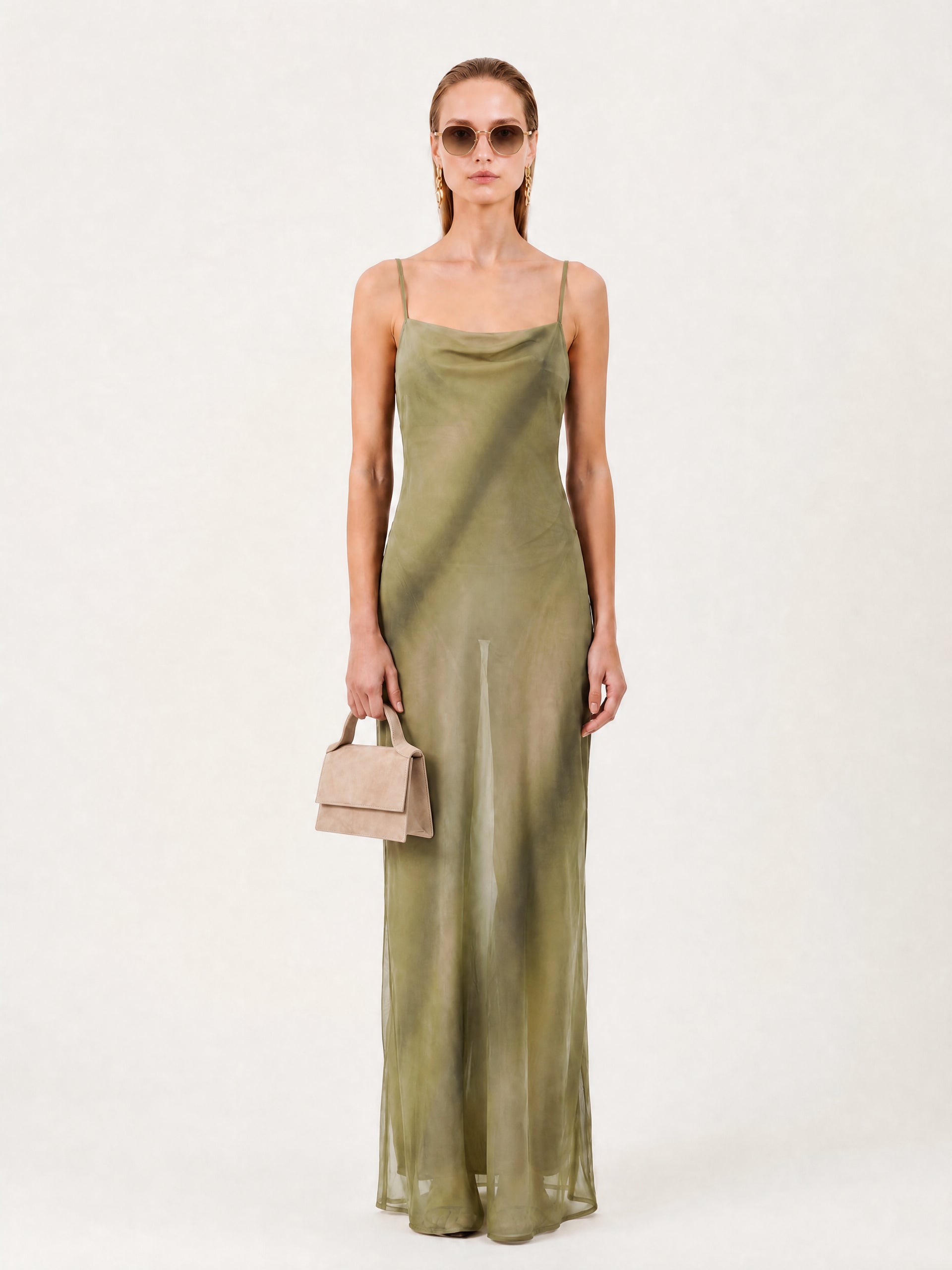 Matcha Silk Iside Dress