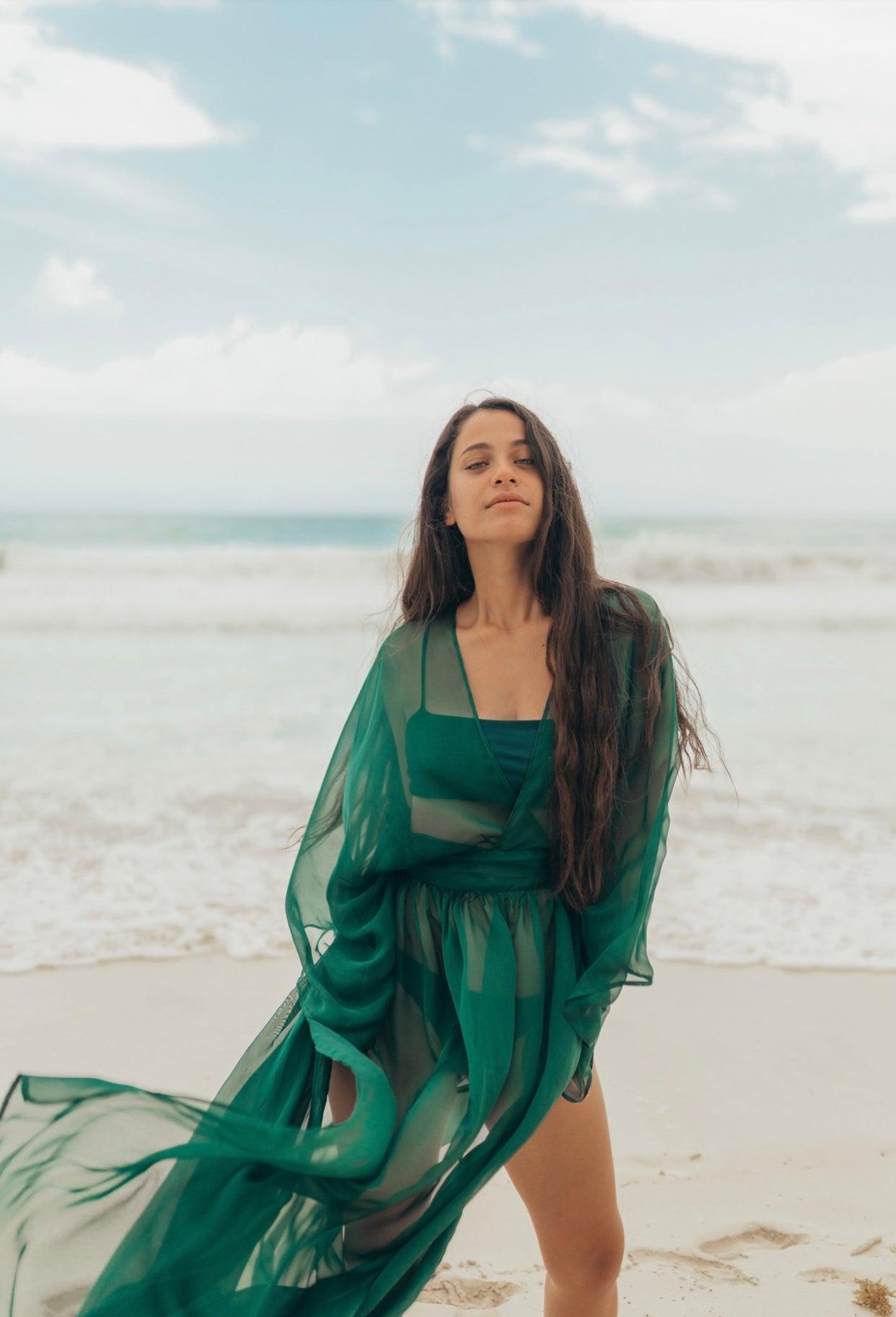 Silk Mariposa dress - maryjaneresortwear