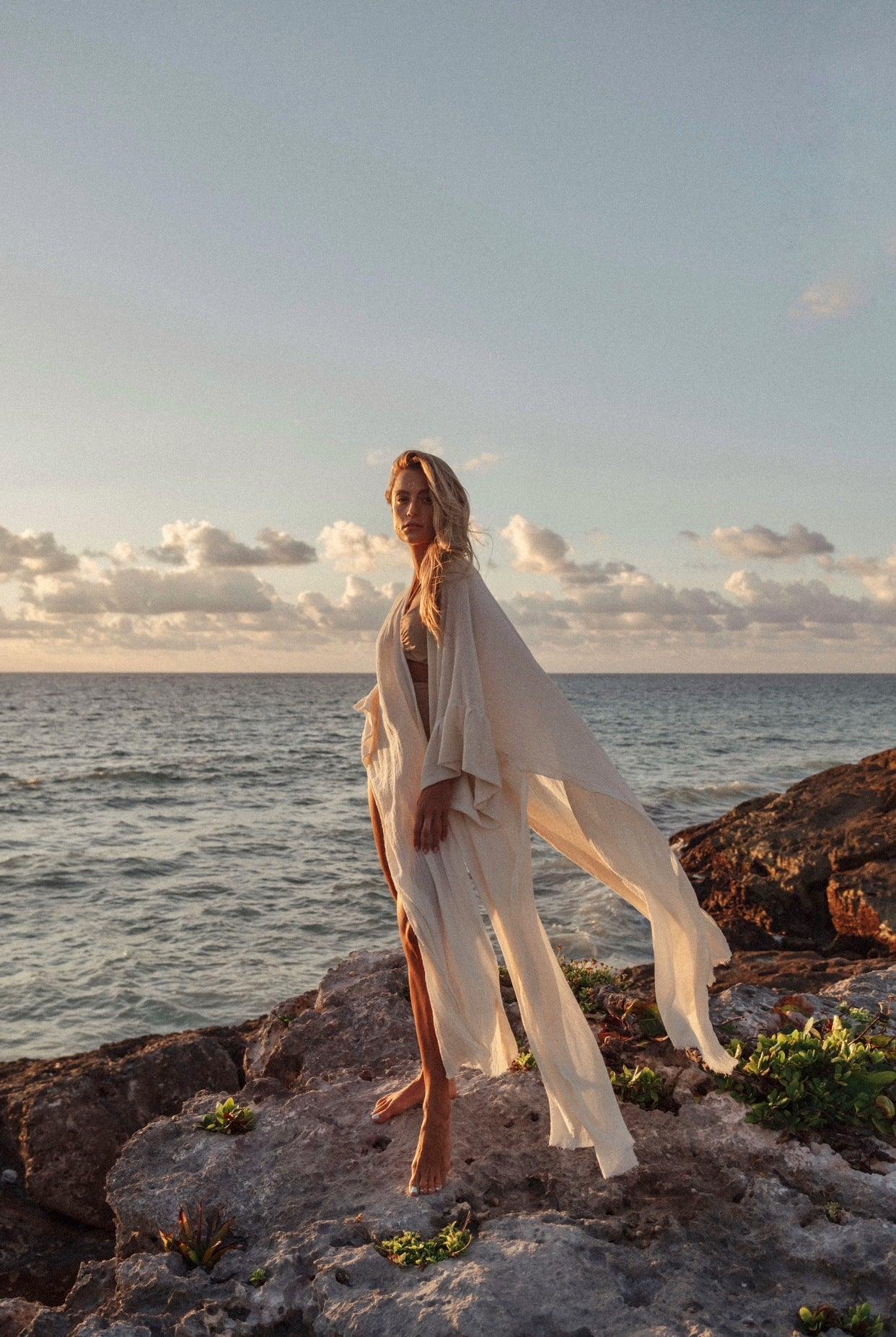 Cotton Capri Kimono - maryjaneresortwear
