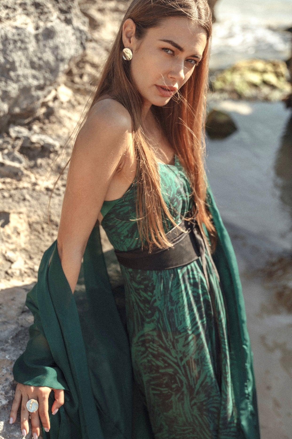 Leather and Silk Belt - maryjaneresortwear