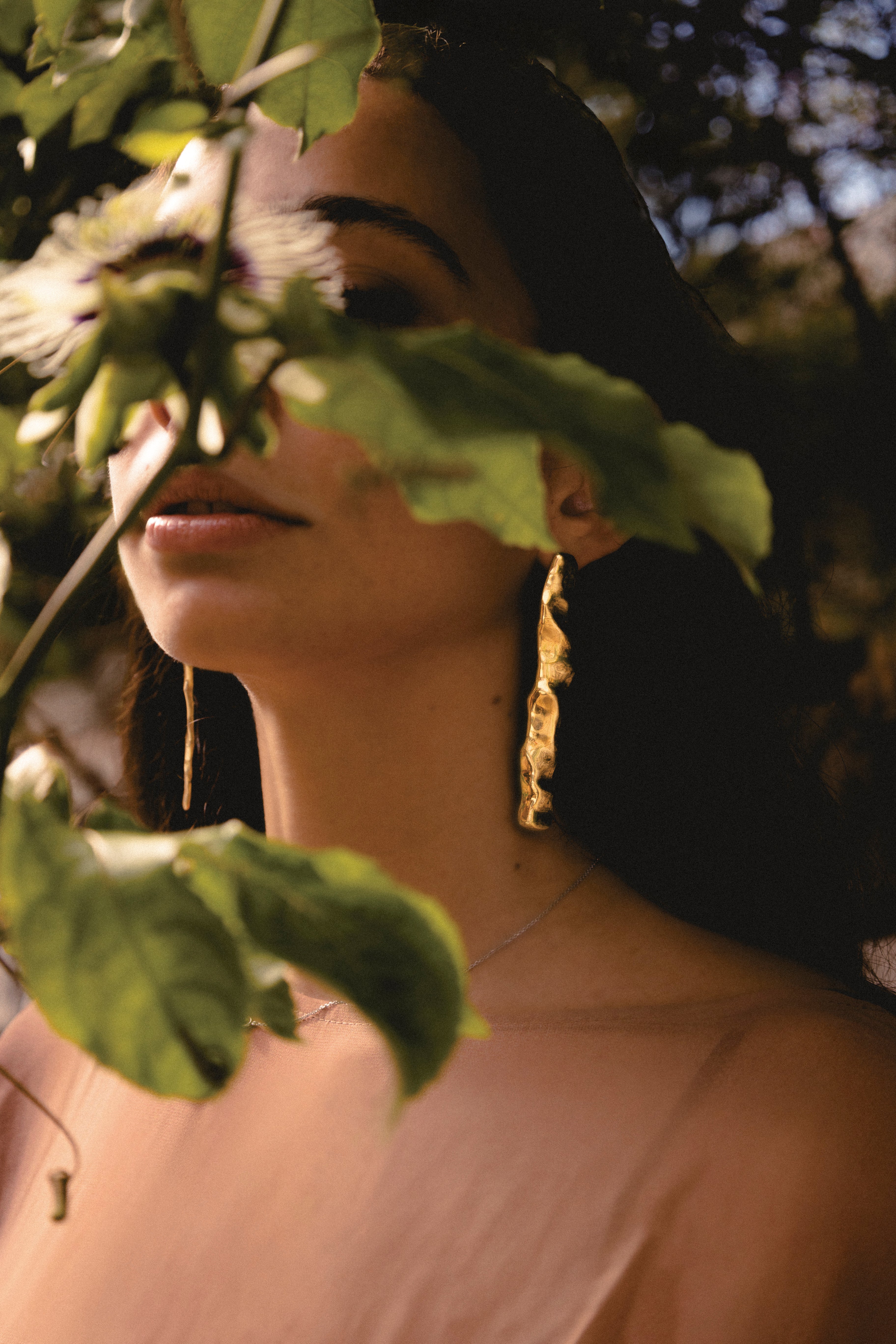 Gold Long Earrings