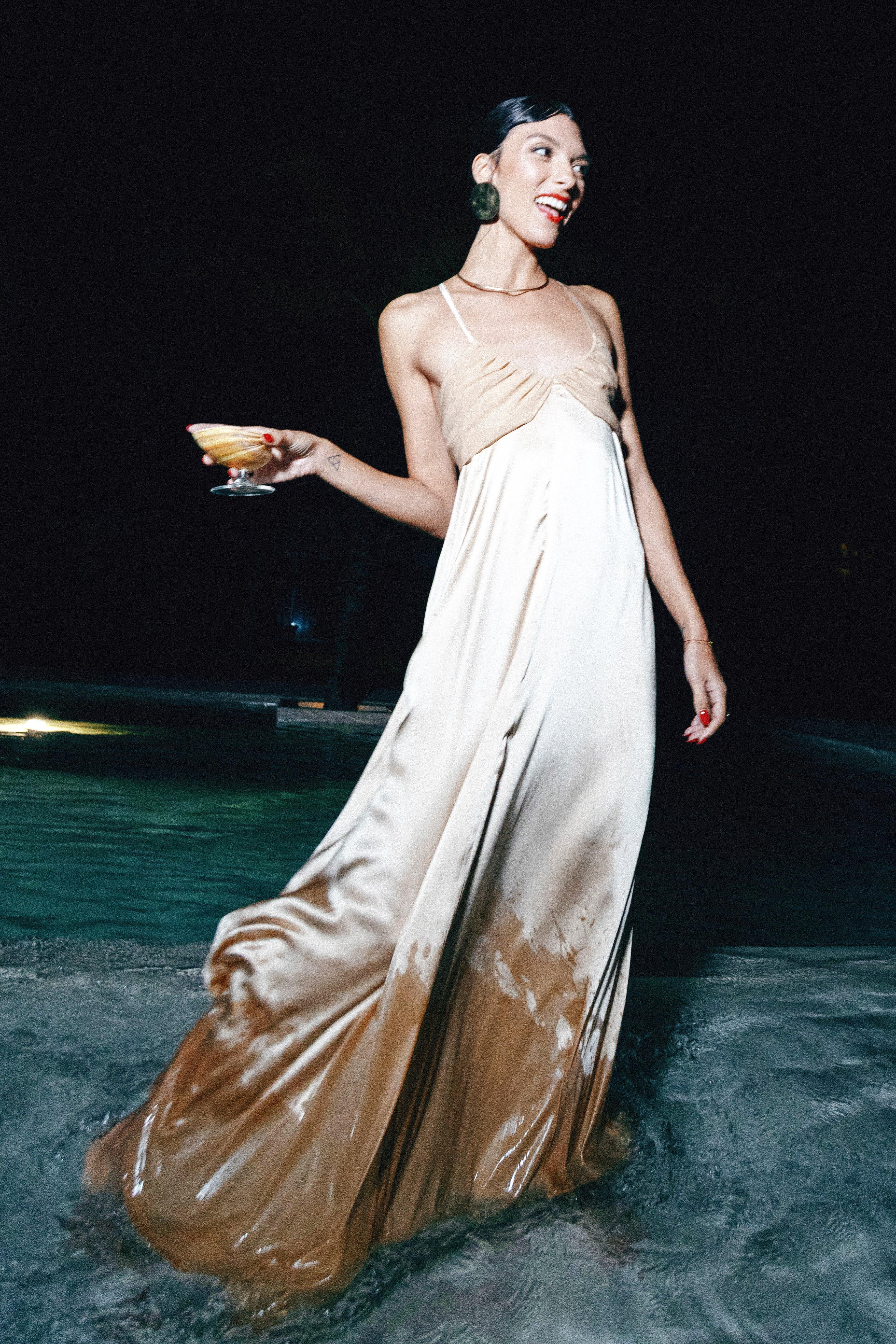 Silk Flamingo Dress - maryjaneresortwear