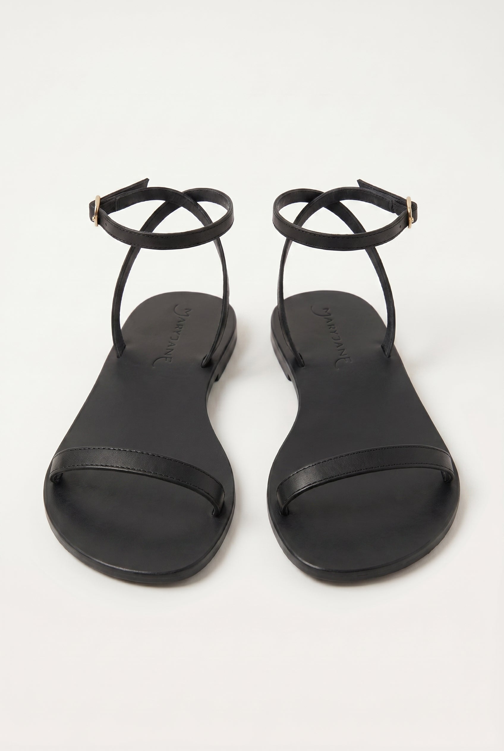 Black Leather Sandals