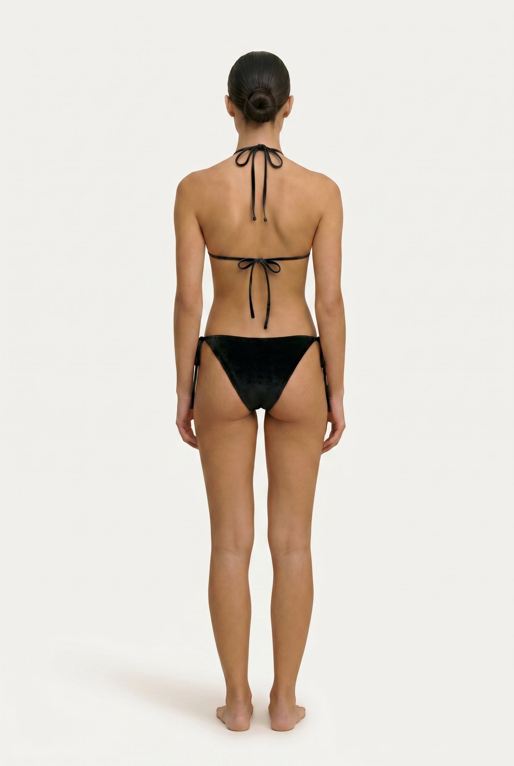 Black Velvet Bikini Set