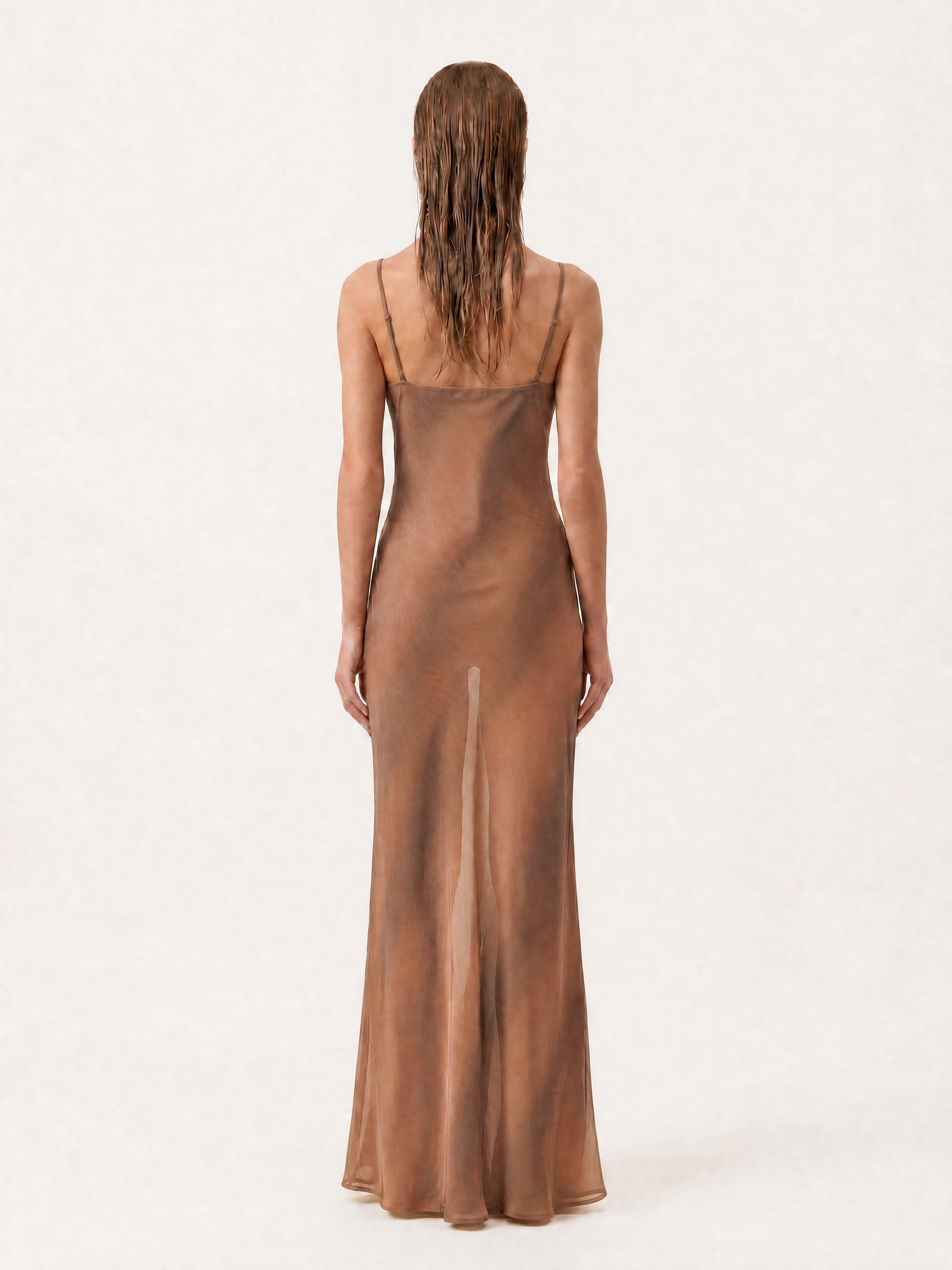 Cappuccino Silk Iside Dress