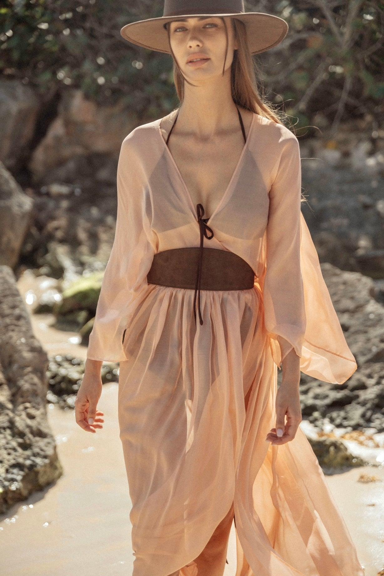 Silk Mariposa dress - maryjaneresortwear