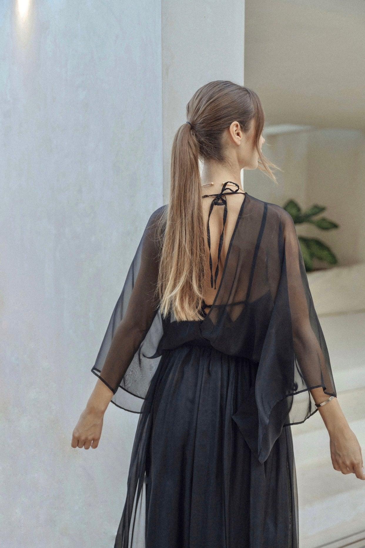 Silk Mariposa dress - maryjaneresortwear