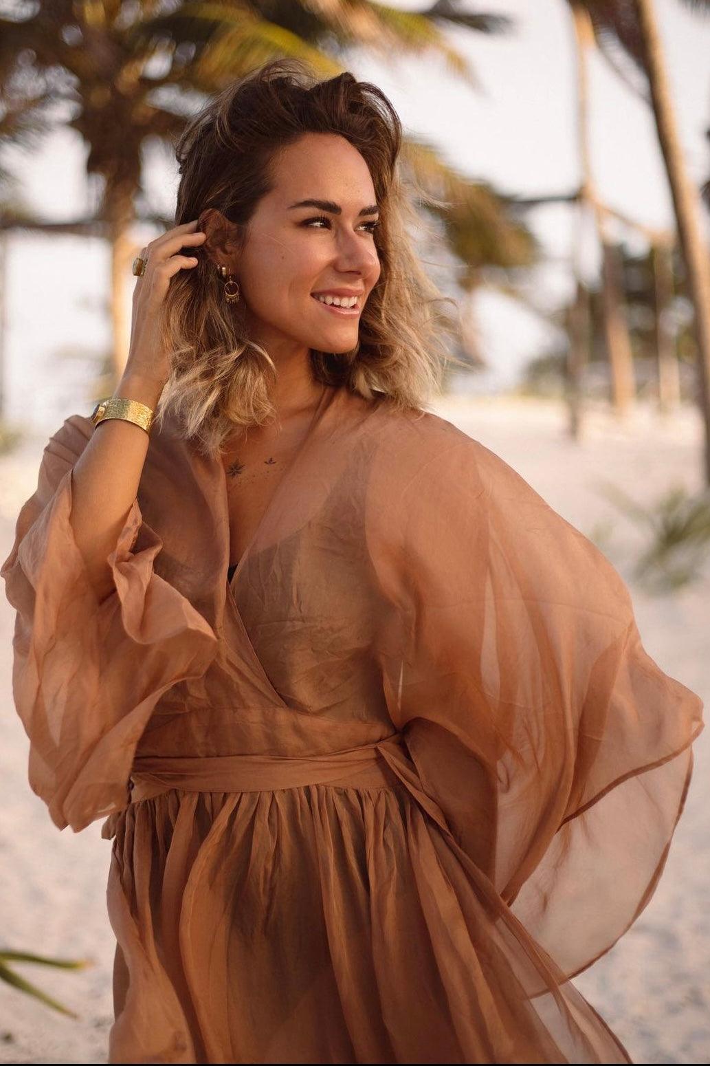 Silk Mariposa dress - maryjaneresortwear